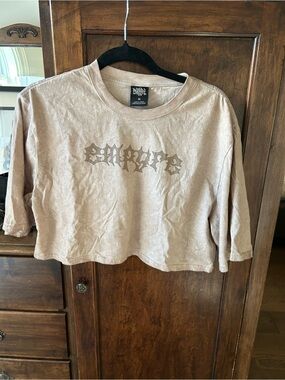 Empyre Beige Logo Crew Tee